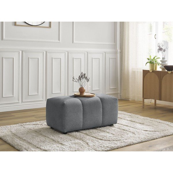 Sivi tabure od šenila Roxelane – Bobochic Paris-image-4