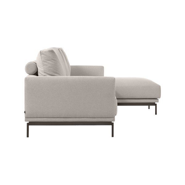 Kutna garnitura bež boje Kave Home Galene, desni kut, 254 cm-image-3