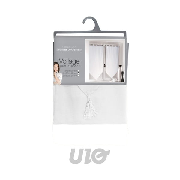 Bijele prozirne zavjese u setu 2 kom 60x120 cm Voiline – douceur d'intérieur-image-3