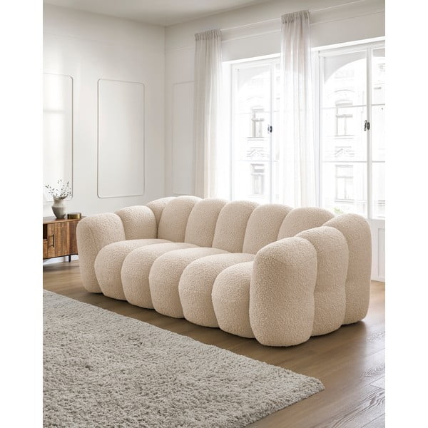 Svjetlo smeđa sofa od bouclé tkanine 232 cm Hippolyte – Bobochic Paris-image-1