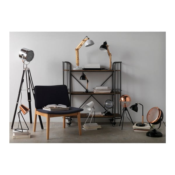 Crna stolna svjetiljka Guske Drvena-image-1