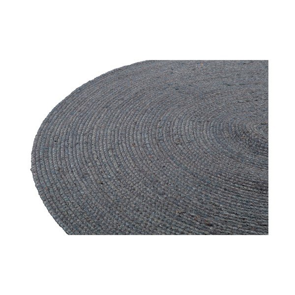 Sivi okrugao tepih juten ø 150 cm Ross – WOOOD-image-3