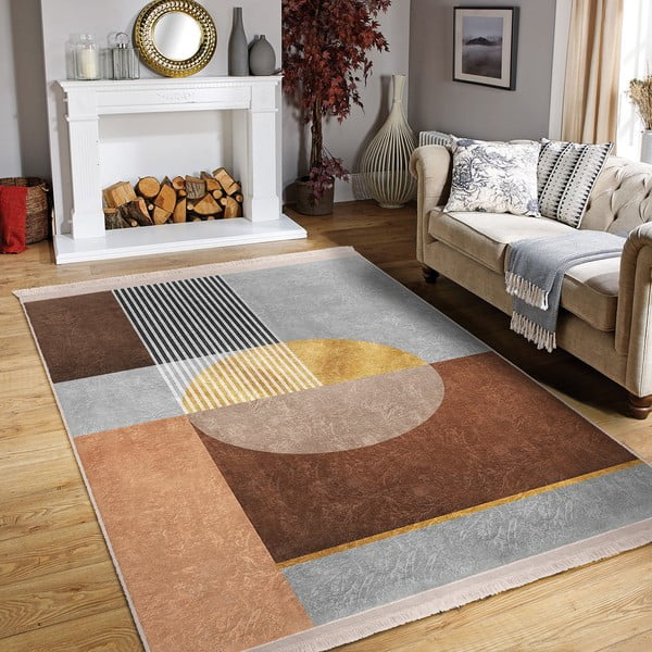 Sivo-smeđi tepih 160x230 cm - Mila Home-image-1