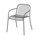 Siva metalna vrtna stolica Yua Wire – Blomus