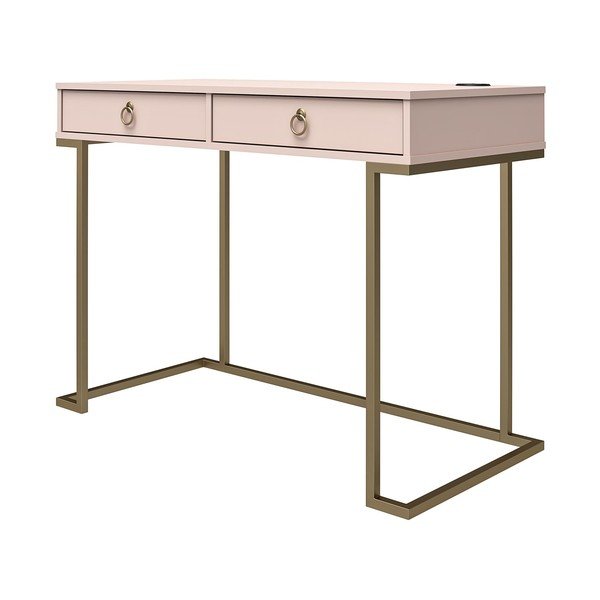 Ružičasti radni stol CosmoLiving by Cosmopolitan Camila-image-2