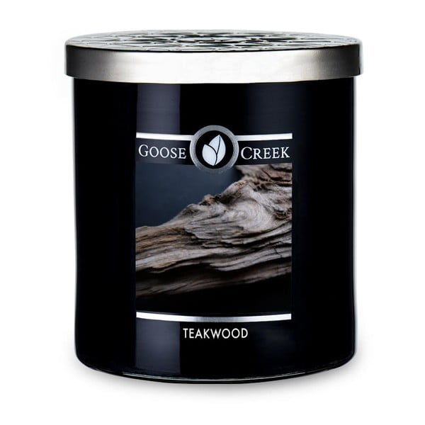 Mirisna svijeća u staklenoj posudi Goose Creek Men&#39;s Collection Teakwood, 50 sati gorenja
