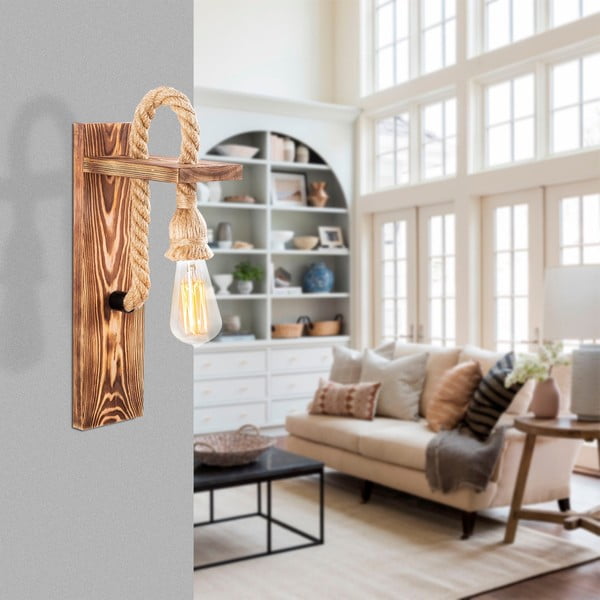 Zidna lampa u prirodnoj boji Erebos – Opviq lights-image-1