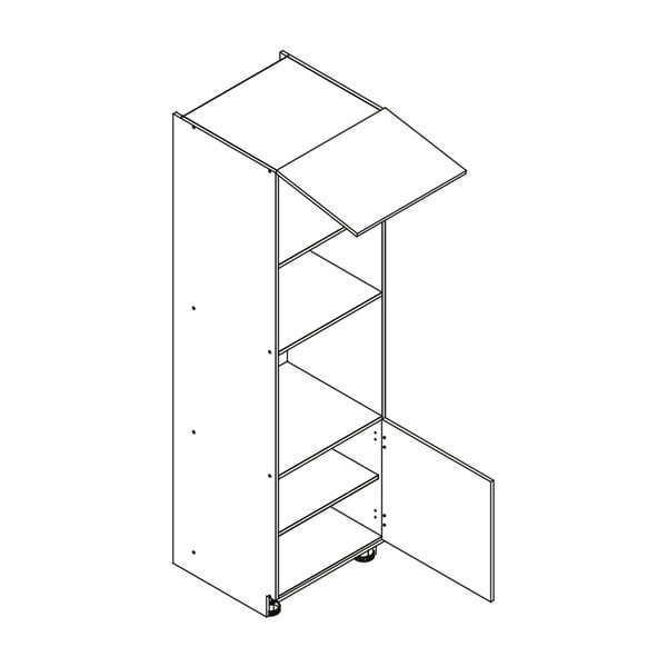 Visoki kuhinjski ormarić za ugradbenu pećnicu i mikrovalnu pećnicu (širina 60 cm) Nico – STOLKAR-image-2