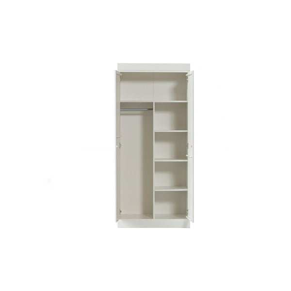 Bijeli ormar od masivnog bora 77x175 cm Connect – WOOOD-image-1