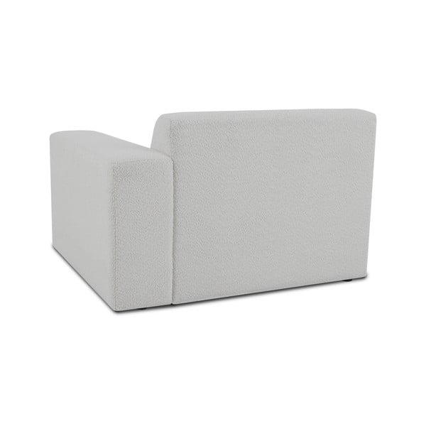 Bijela modularna sjedeća garnitura od bouclé tkanine (s desnim kutom) Roxy – Scandic-image-2