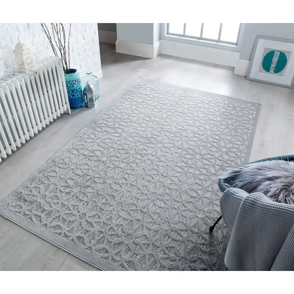 Sivi vanjski tepih 230x160 cm Argento - Flair Rugs-image-2