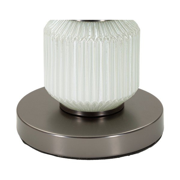 Siva stolna lampa s tekstilnim sjenilom (visina 57 cm) Bright – Mauro Ferretti-image-3