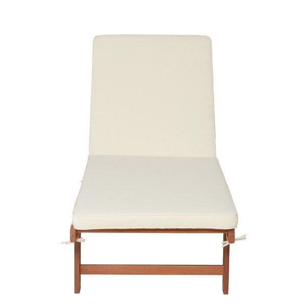 Krem/u prirodnoj boji vrtna ležaljka od masivnog drveta San Diego – Garden Pleasure-image-3