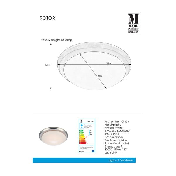 Markslöjd Rotor LED stropna svjetiljka, ⌀ 35 cm-image-1