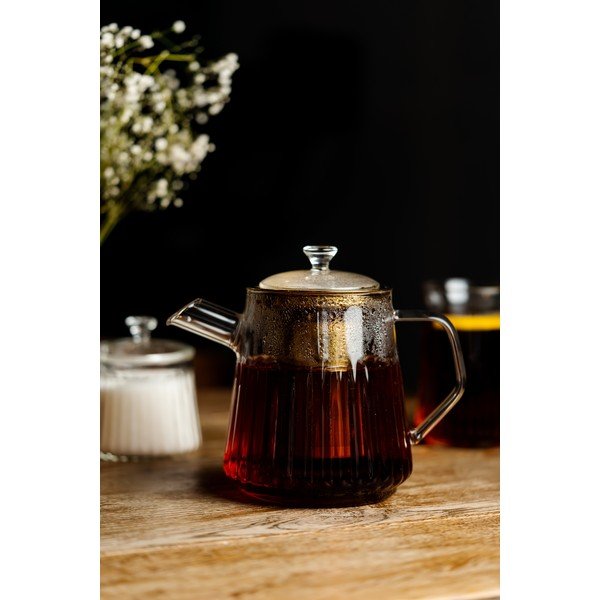 Stakleni čajnik s cjedilom u zlatnoj boji 900 ml Mia – Vialli Design-image-2