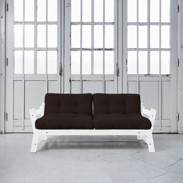 Sofa na razvlačenje Karup Step White / Brown-image-1