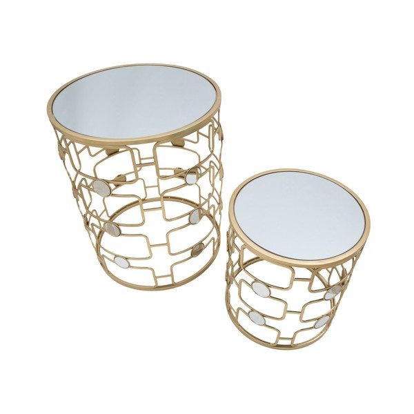 Set od 2 stolića u zlatnoj boji Mauro Ferretti Coppia-image-2