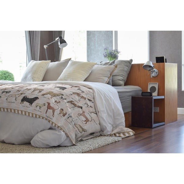 Prekrivač za bračni krevet 170x240 cm Dog Types – Little Nice Things-image-1