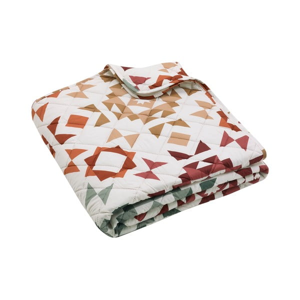 Bež prošiven prekrivač 220x230 cm Autumn Patchwork Geo – Catherine Lansfield