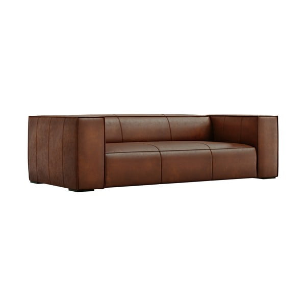 Konjak smeđa kožna sofa 227 cm Madame - Windsor & Co Sofas-image-2