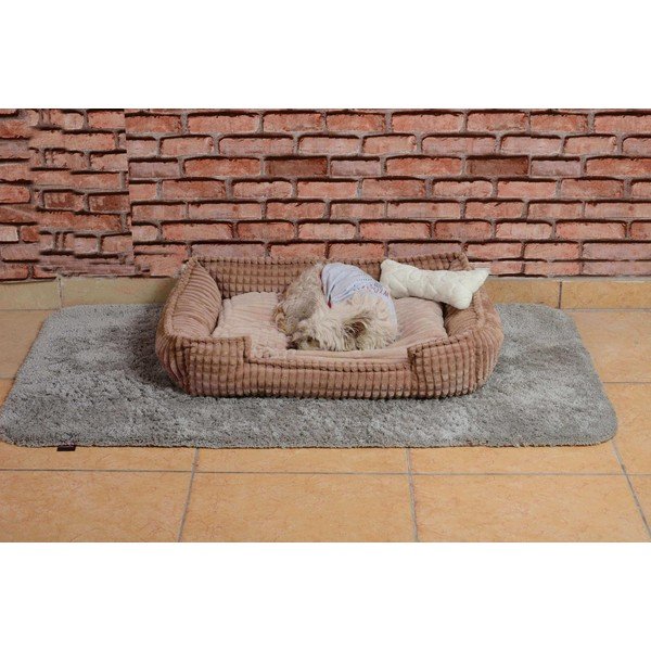 Bež krevet od pliša Nest - Lydia&Co-image-3