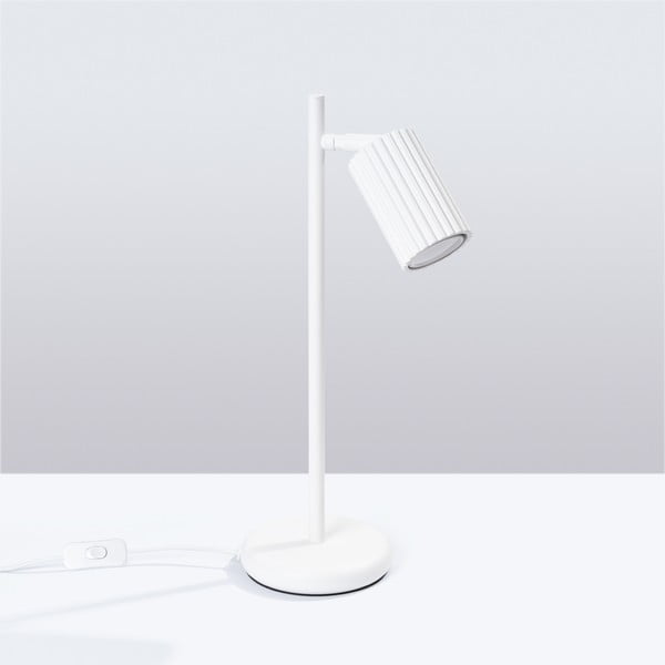 Bijela stolna lampa (visina 43 cm) Gleam – Sollux-image-3