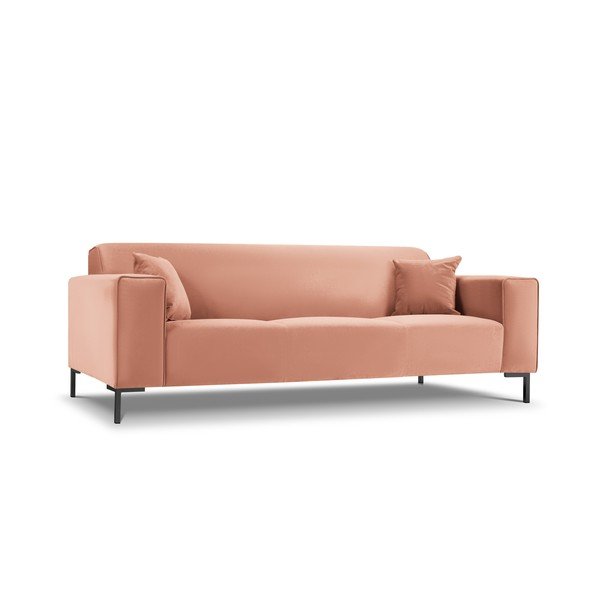 Roza baršunasta sofa Cosmopolitan Design Siena-image-3