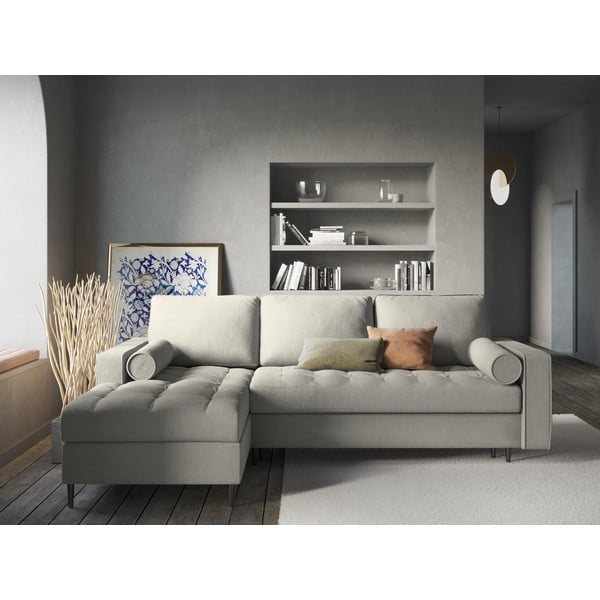 Svijetlosivi kauč na razvlačenje Milo Casa Santo, lijevi kut-image-1