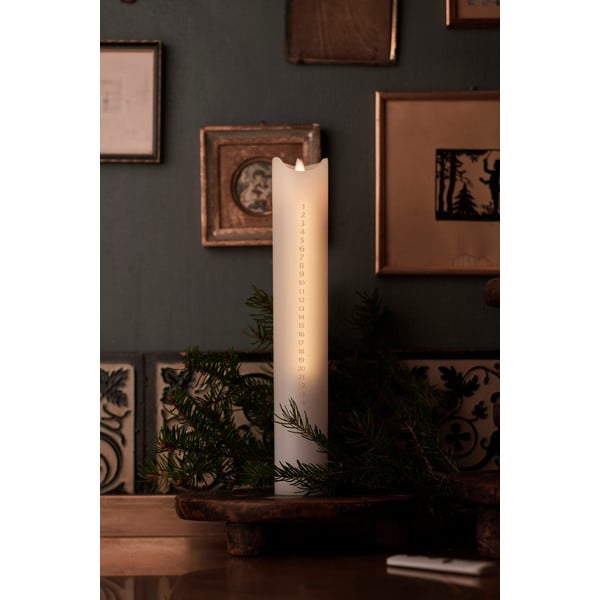 Adventska LED svijeća Sirius Sara Gold, 29 cm