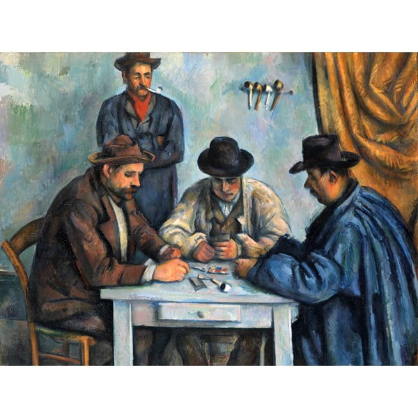 Reprodukcija slike Paul Cézanne - Kartaši, 80 x 60 cm