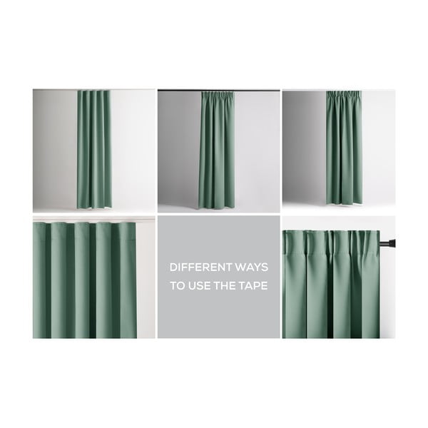 Svijetlo zelena zavjesa za djelomično zamračenje 140x270 cm Kierra – Restilo-image-3