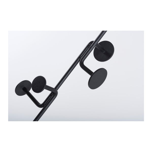 Podni stalak od masivnog hrastovog drva s crnim detaljem Gazzda Hook-image-3