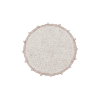 Krem periv/ručno rađen pamučan dječji tepih ø120 cm Bubbly Vintage Nude – Lorena Canals