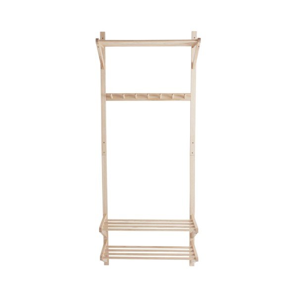 Set za hodnik od masivnog bora u svijetloj prirodnoj boji 75x190x32 cm Cole – Jotex-image-2