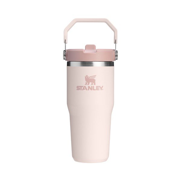 Svijetlo ružičasta termosica od nehrđajućeg čelika 410 ml IceFlow™ Flip Straw 2.0 Tumbler Rose Quartz – Stanley