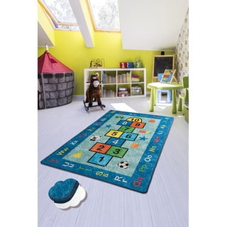 Plavi dječji protuklizni tepih Conceptum Hypnose Seksek, 200 x 290 cm