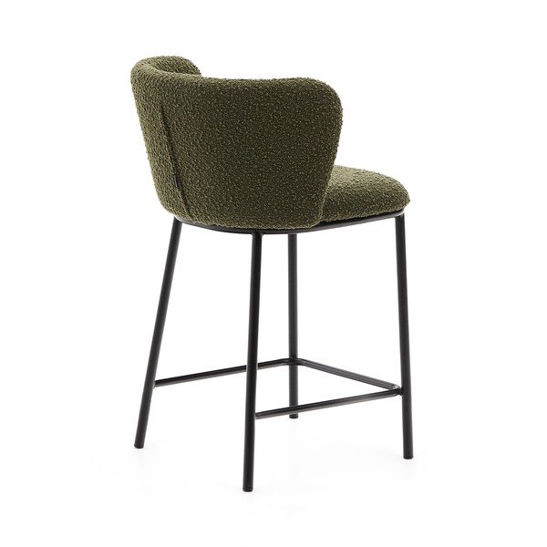 Zelena barska stolica (visine sjedala 65 cm) Ciselia – Kave Home-image-4