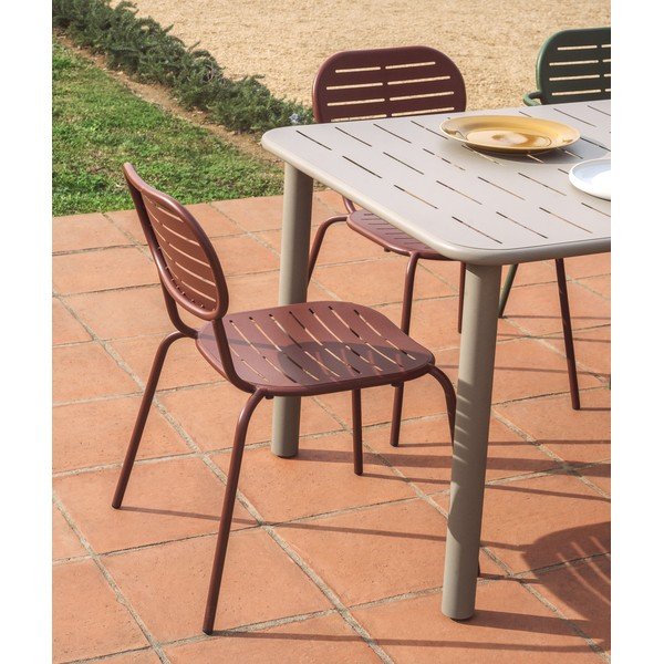 Bordo metalna vrtna stolica Brai – Kave Home-image-4
