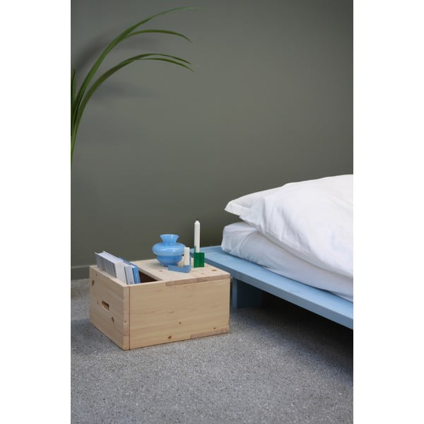 Noćni ormarić od masivnog bora u prirodnoj boji Grab It – Karup Design-image-4