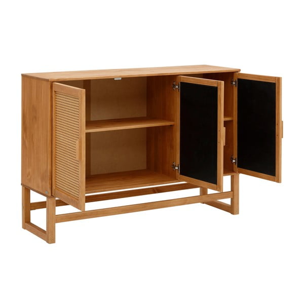Komoda od borovine s vratima od ratana Støraa Jolene, širine 128 cm-image-3