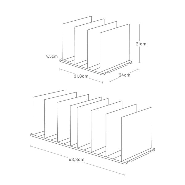 Plastični organizatori za garderobu u setu 2 kom za torbe Smart – YAMAZAKI-image-3