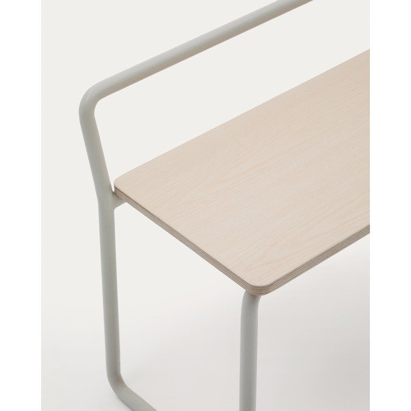 Bež/u prirodnoj boji klupa Tinn – Kave Home-image-4