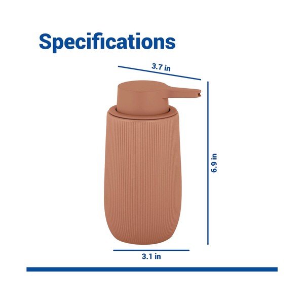 Smeđi plastičan dozator sapuna 400 ml Fablo – Wenko-image-4