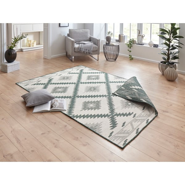 Zeleno-krem vanjski tepih NORTHRUGS Malibu, 170 x 120 cm-image-1