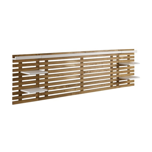 Bijelo/u prirodnoj boji uzglavlje od masivnog bora 240x62 cm Nidra – Marckeric-image-2