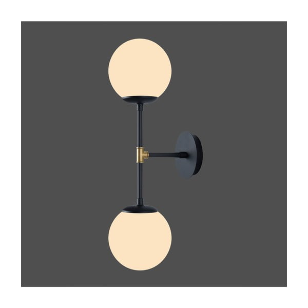 Crna zidna lampa Squid Lighting Kruva, dužine 58 cm-image-1