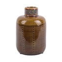 Smeđa keramička vaza PT LIVING Boca, visina 14 cm