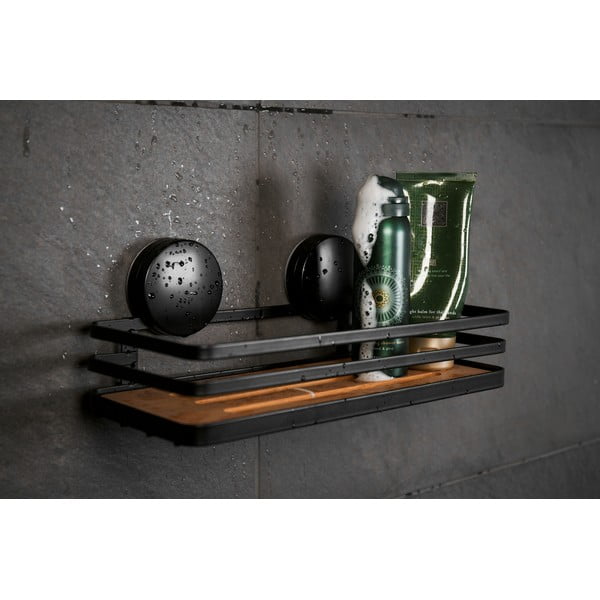 Crna kupaonska polica Wenko Alba-image-2