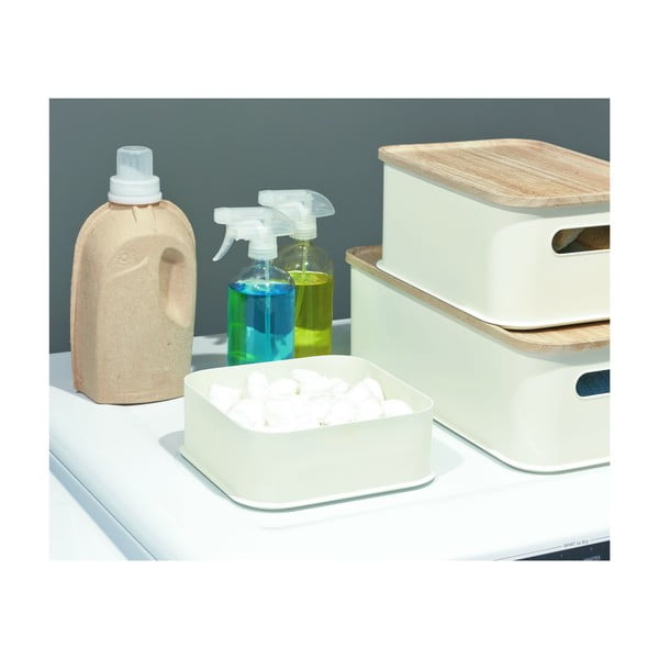 Bijela kutija za pohranu iDesign Eco, 21,3 x 21,3 cm-image-2