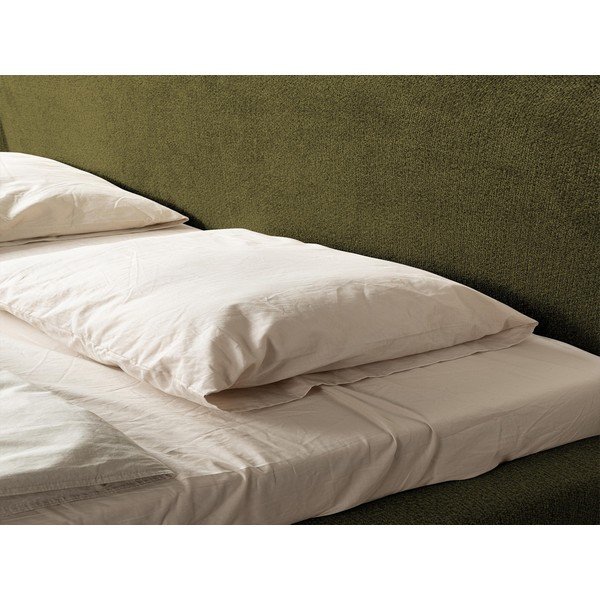 Tamno zeleni tapecirani bračni krevet s podnicom 140x200 cm Makana – Makamii-image-3